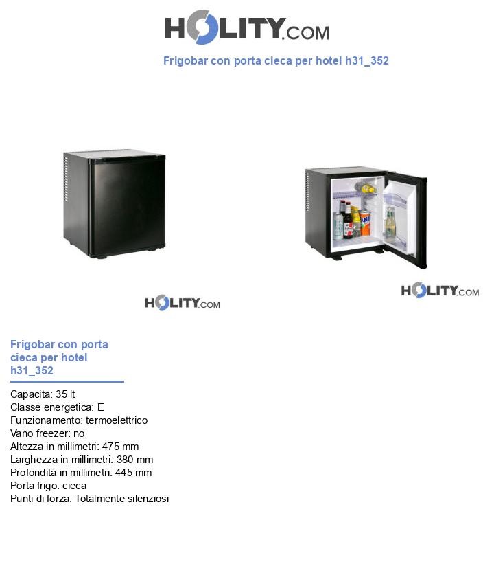 Frigobar con porta cieca per hotel h31_352