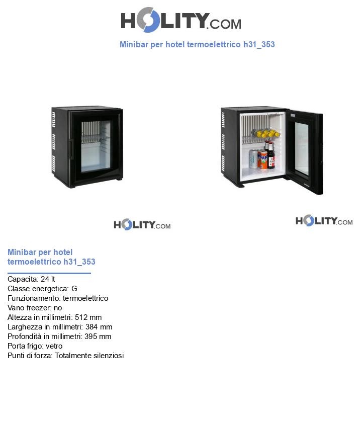 Minibar per hotel termoelettrico h31_353