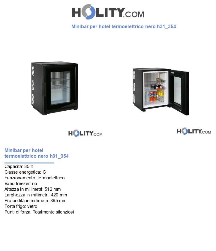 Minibar per hotel termoelettrico nero h31_354