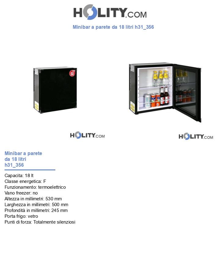 Minibar a parete da 18 litri h31_356