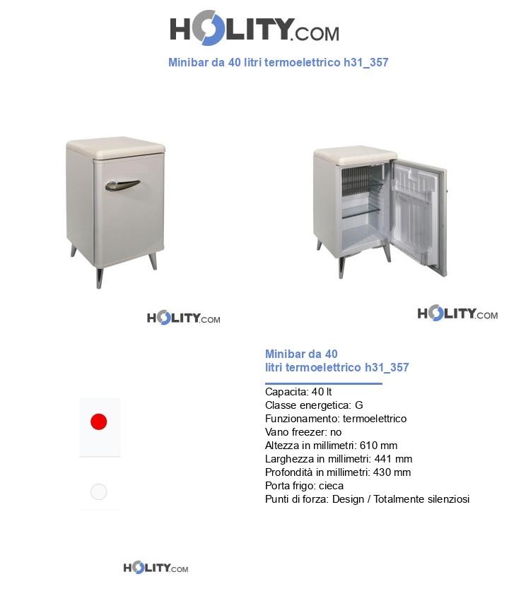 Minibar da 40 litri termoelettrico h31_357