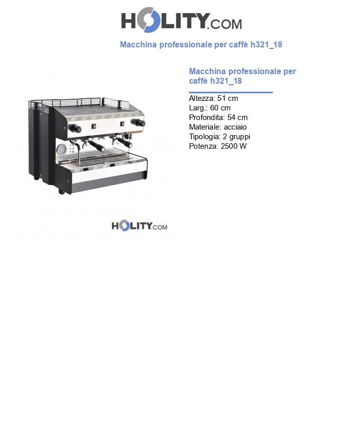 Macchina professionale per caffè h321_18