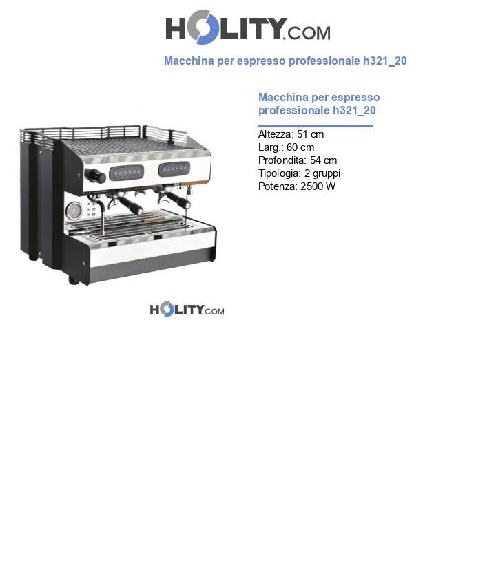 Macchina per espresso professionale h321_20