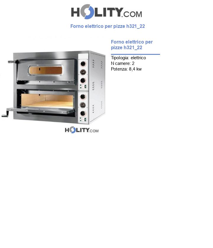 Forno elettrico per pizze h321_22