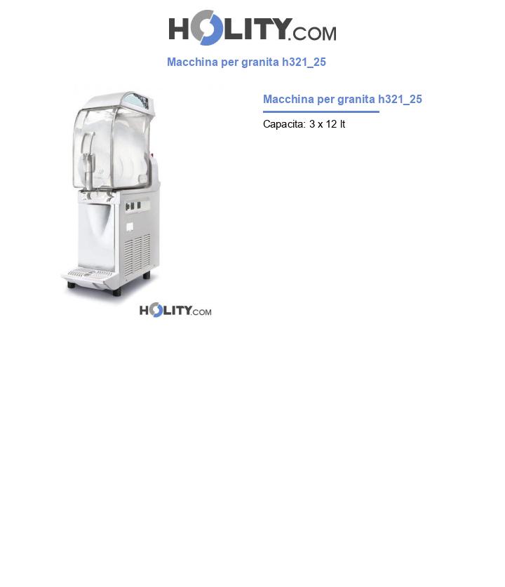 Macchina per granita h321_25