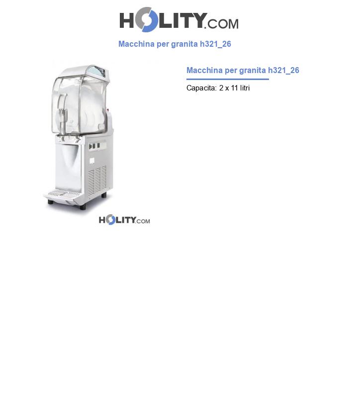 Macchina per granita h321_26