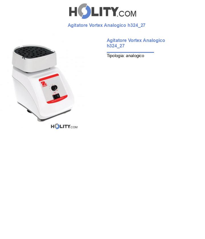 Agitatore Vortex Analogico h324_27