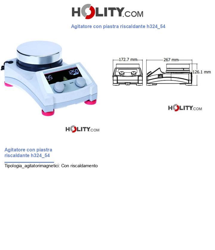 Agitatore con piastra riscaldante h324_54