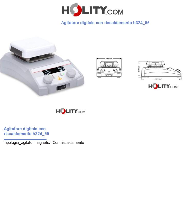 Agitatore digitale con riscaldamento h324_55