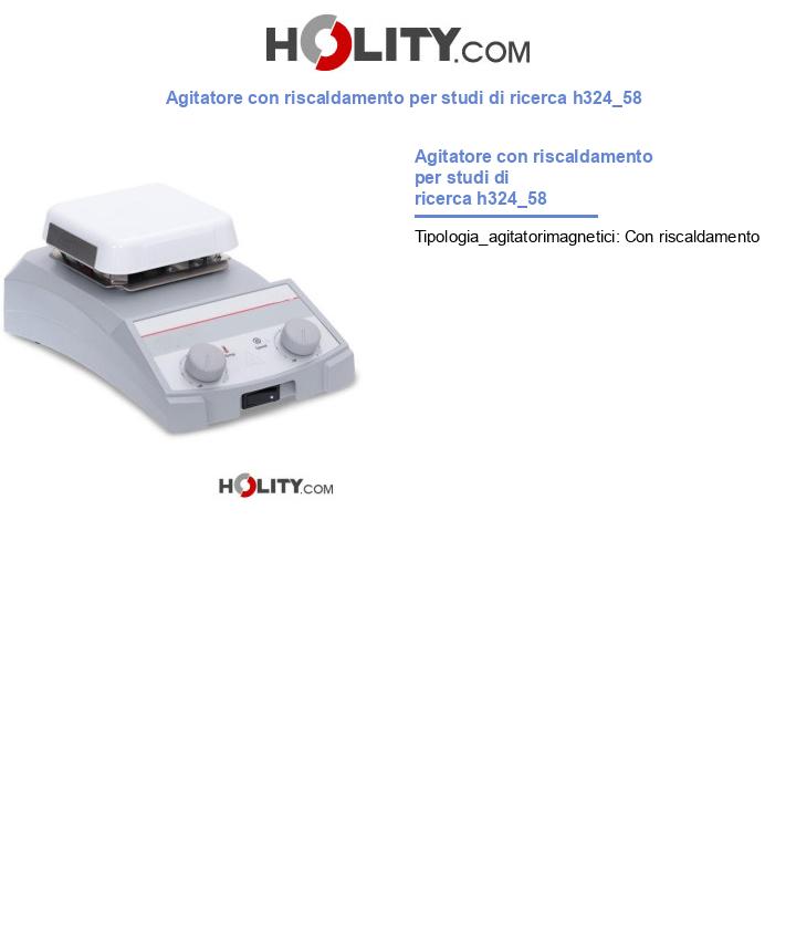 Agitatore con riscaldamento per studi di ricerca h324_58