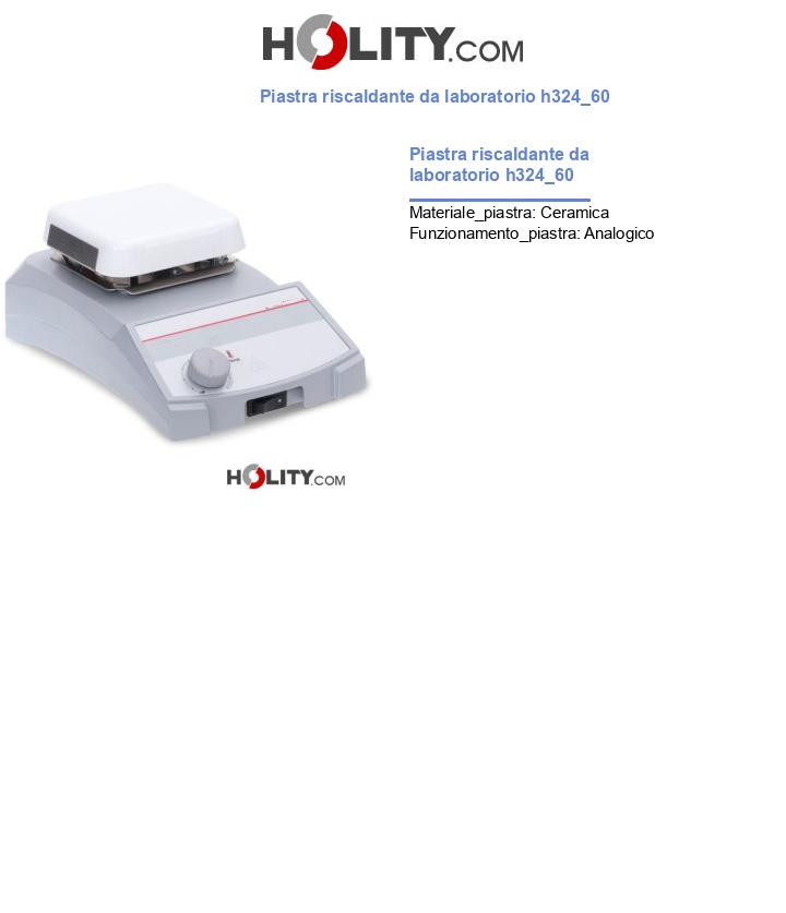 Piastra riscaldante da laboratorio h324_60