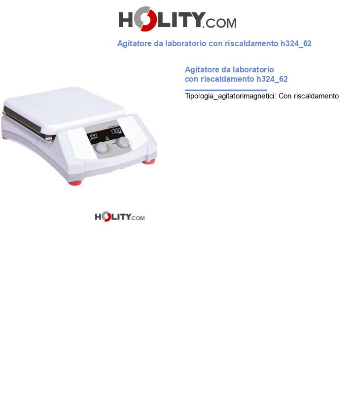 Agitatore da laboratorio con riscaldamento h324_62