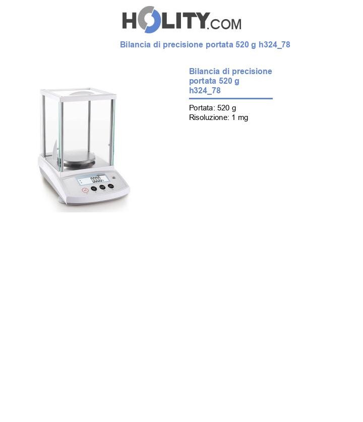 Bilancia di precisione portata 520 g h324_78