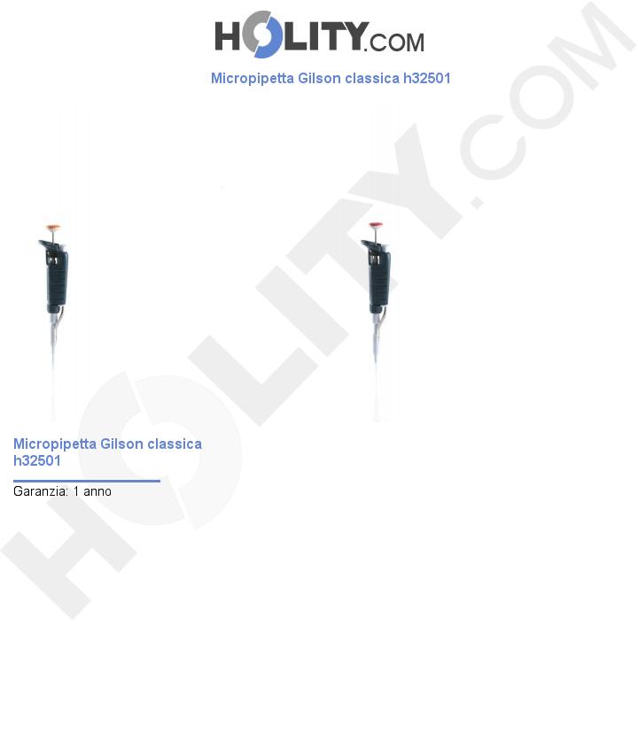 Micropipetta Gilson classica h32501