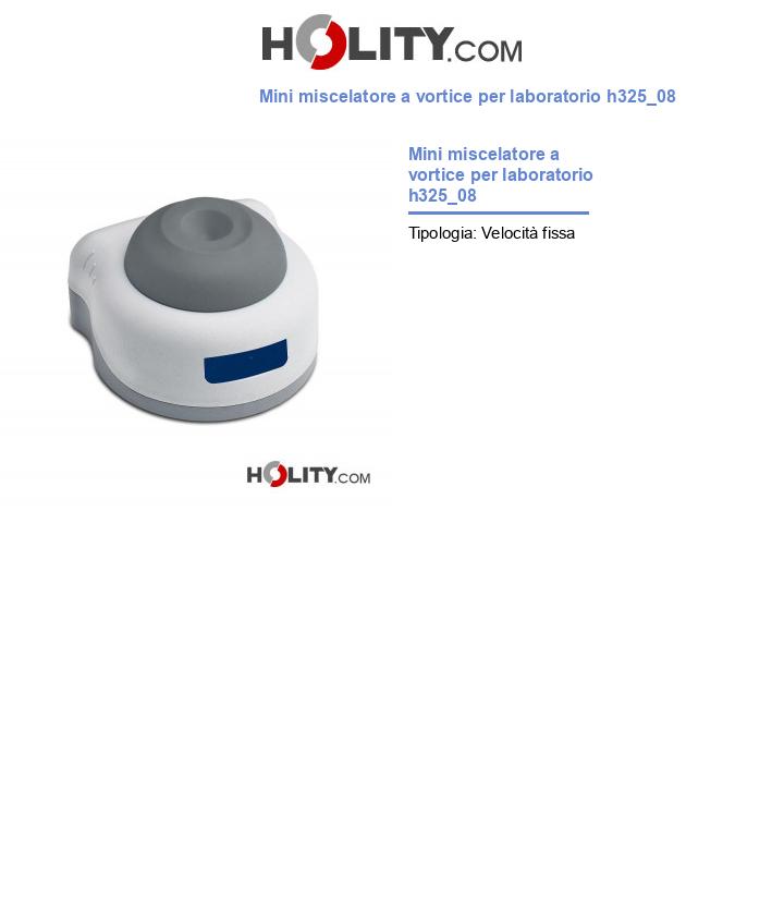 Mini miscelatore a vortice per laboratorio h325_08
