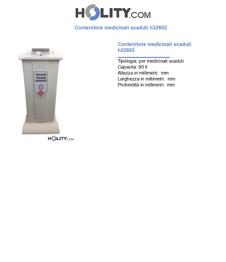 Contenitore medicinali scaduti h32602