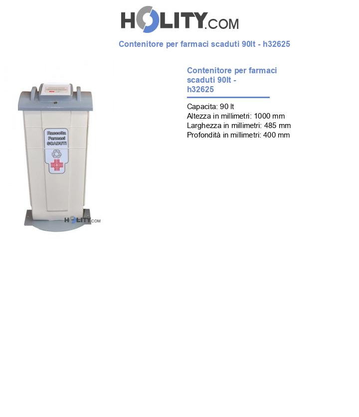 Contenitore per farmaci scaduti 90lt - h32625