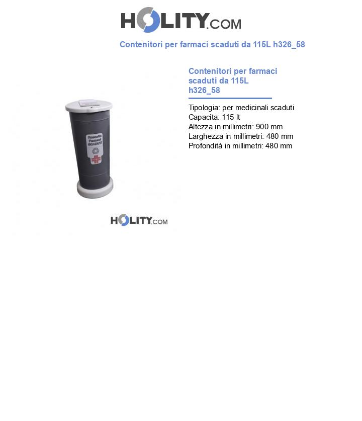 Contenitori per farmaci scaduti da 115L h326_58