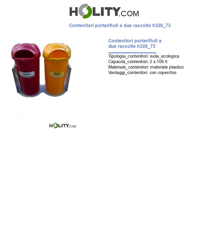 Contenitori portarifiuti a due raccolte h326_73