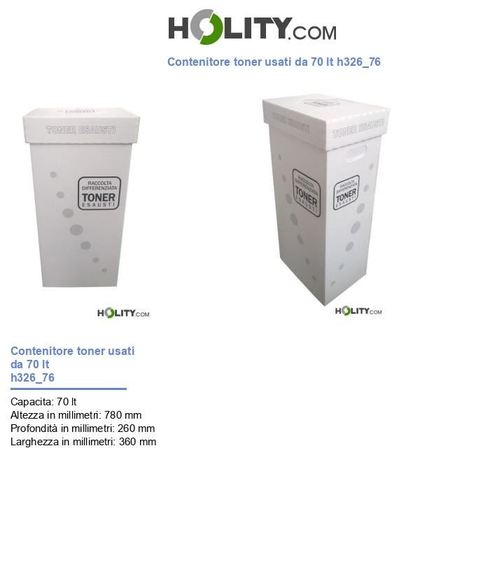 Contenitore toner usati da 70 lt h326_76