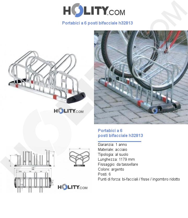 Portabici a 6 posti bifacciale h32813