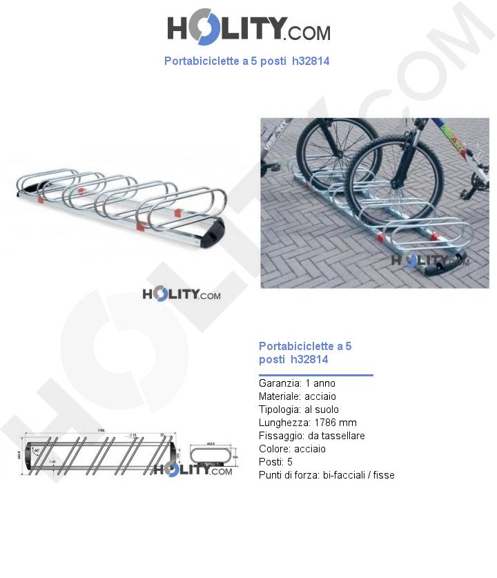 Portabiciclette a 5 posti h32814