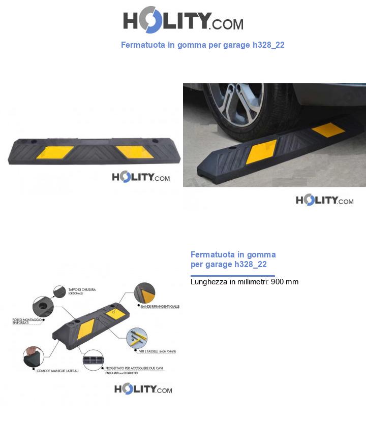 Fermatuota in gomma per garage h328_22