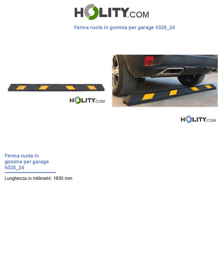 Ferma ruota in gomma per garage h328_24