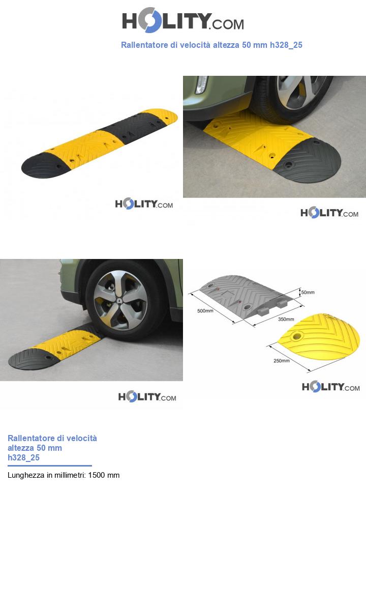 Rallentatore di velocità altezza 50 mm h328_25