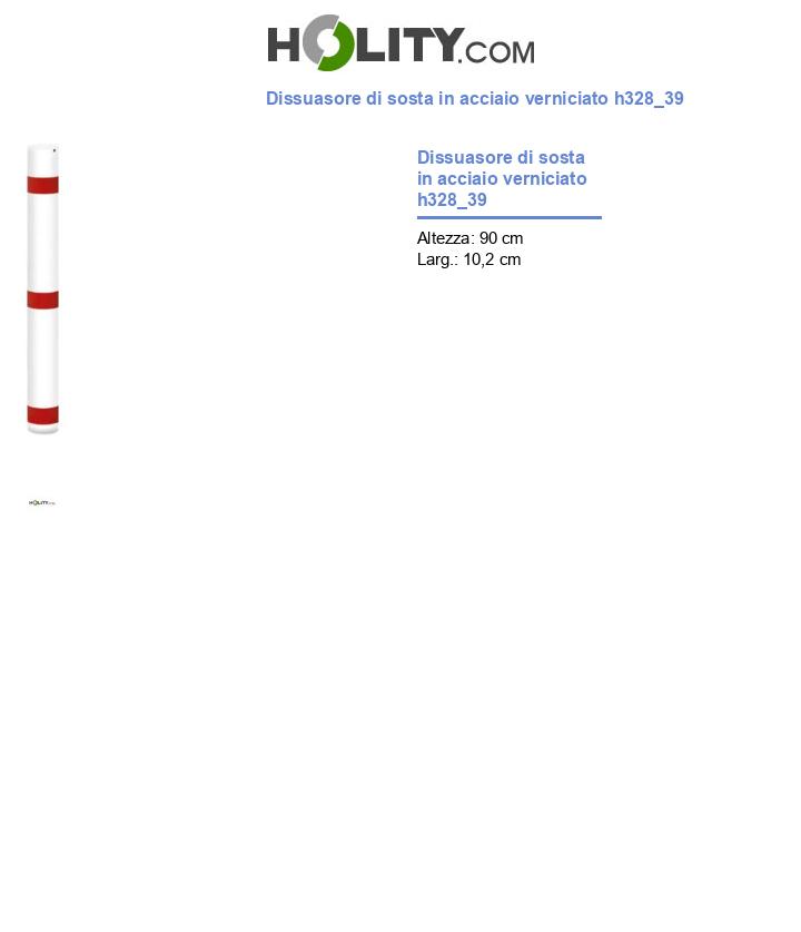 Dissuasore di sosta in acciaio verniciato h328_39