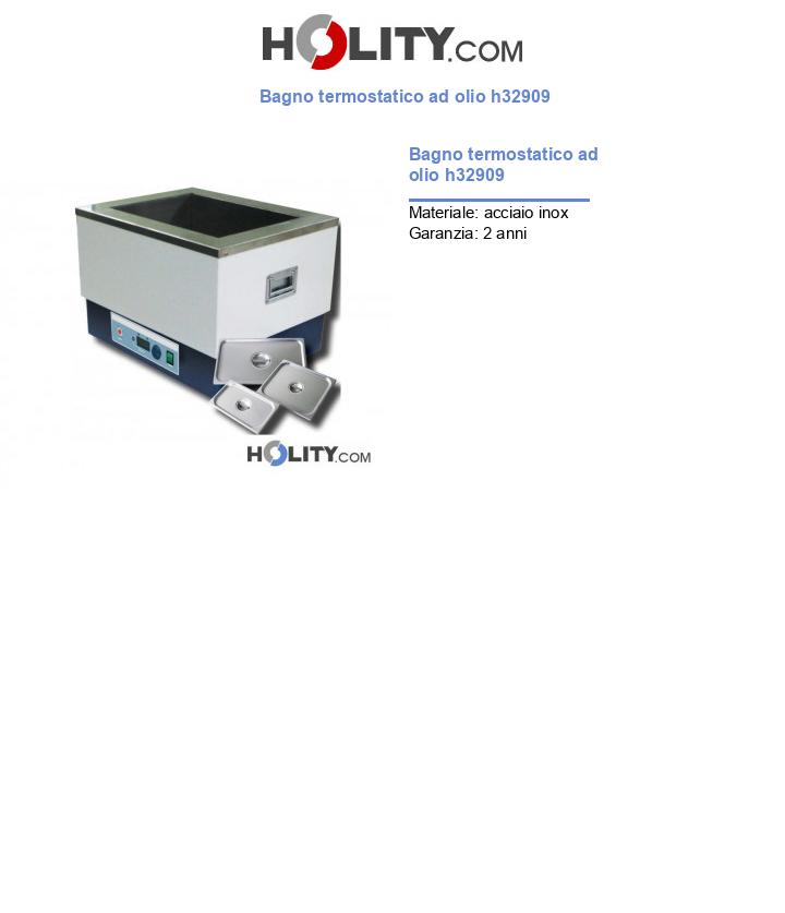 Bagno termostatico ad olio h32909
