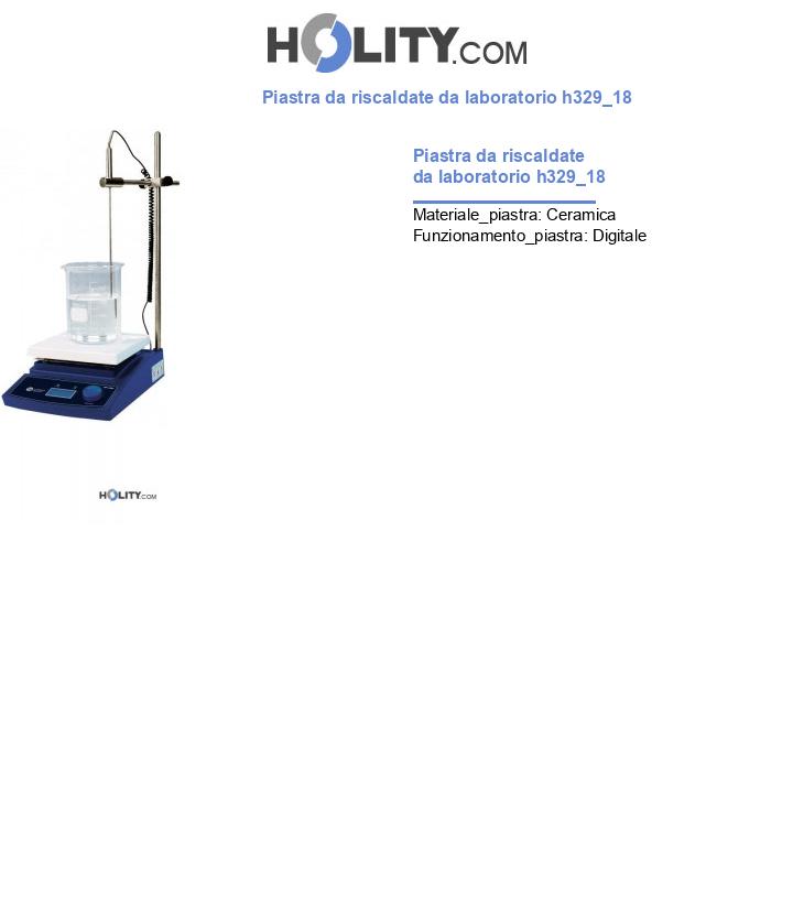 Piastra da riscaldate da laboratorio h329_18