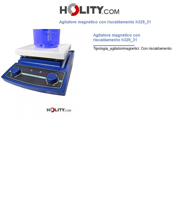 Agitatore magnetico con riscaldamento h329_31