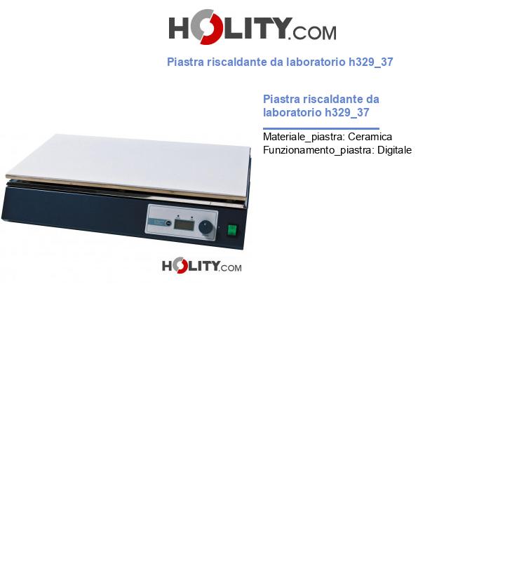 Piastra riscaldante da laboratorio h329_37