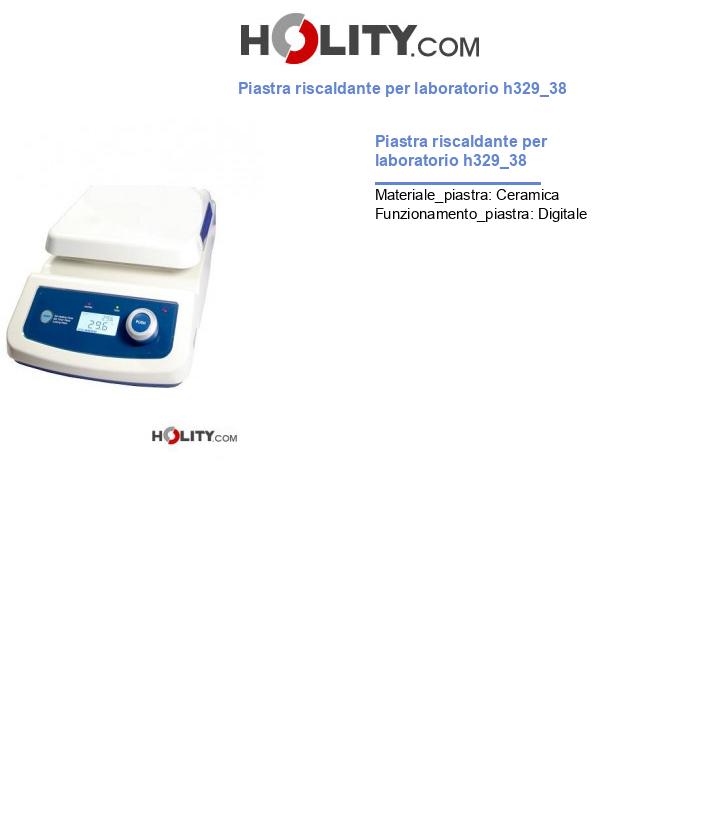 Piastra riscaldante per laboratorio h329_38