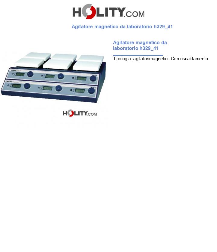 Agitatore magnetico da laboratorio h329_41
