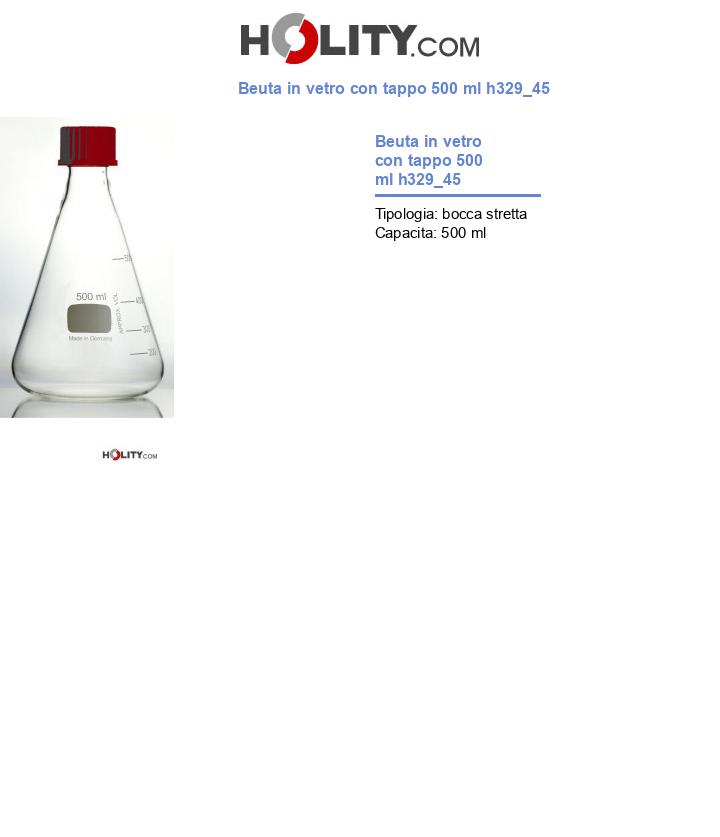 Beuta in vetro con tappo 500 ml h329_45