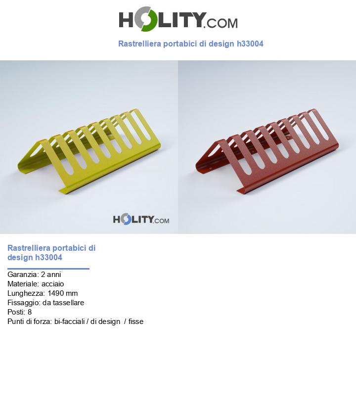 Rastrelliera portabici di design h33004