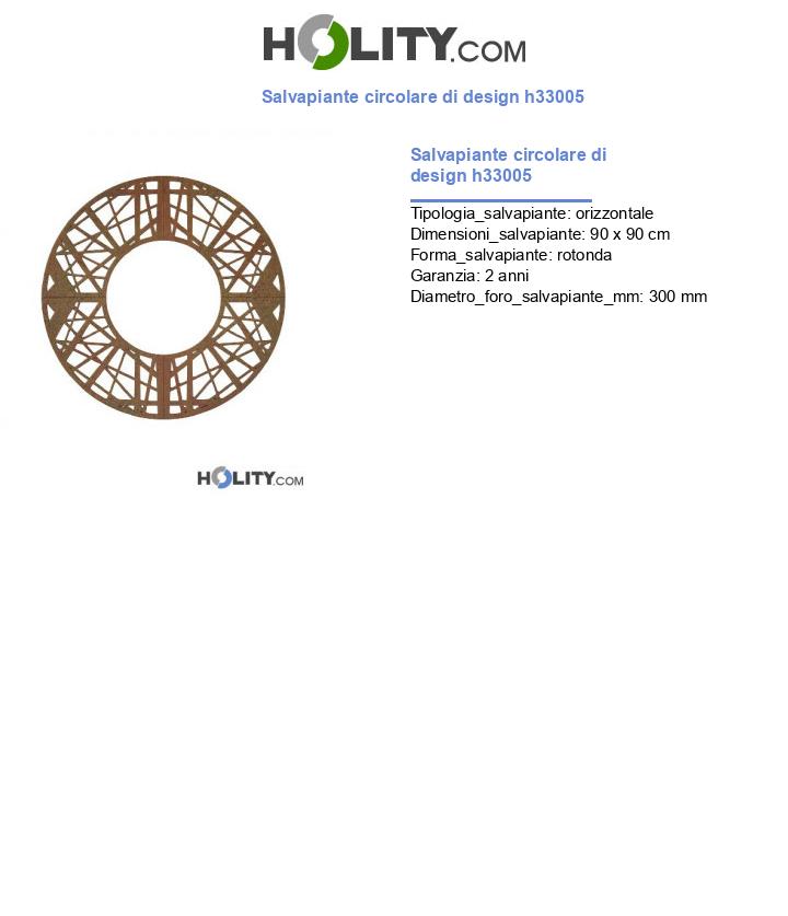 Salvapiante circolare di design h33005