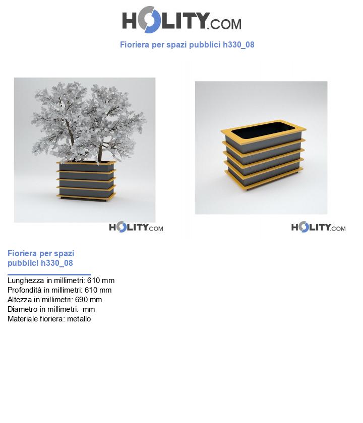 Fioriera per spazi pubblici h330_08