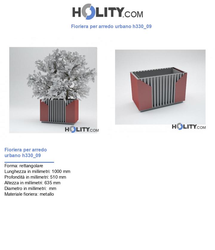 Fioriera per arredo urbano h330_09