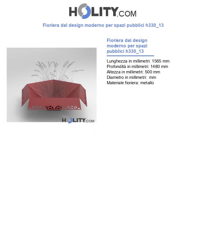 Fioriera dal design moderno per spazi pubblici h330_13