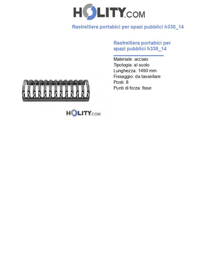 Rastrelliera portabici per spazi pubblici h330_14
