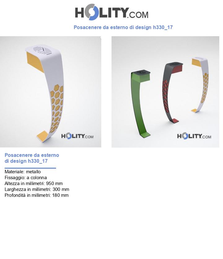 Posacenere da esterno di design h330_17