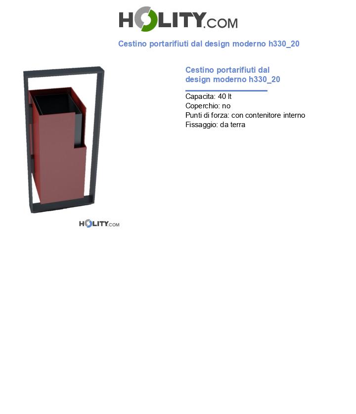 Cestino portarifiuti dal design moderno h330_20
