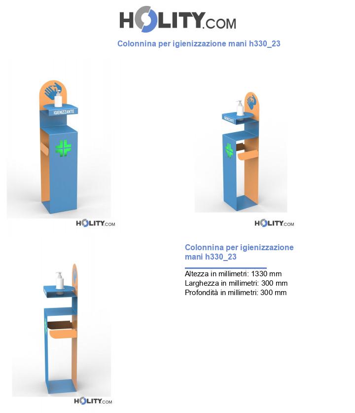 Colonnina per igienizzazione mani h330_23