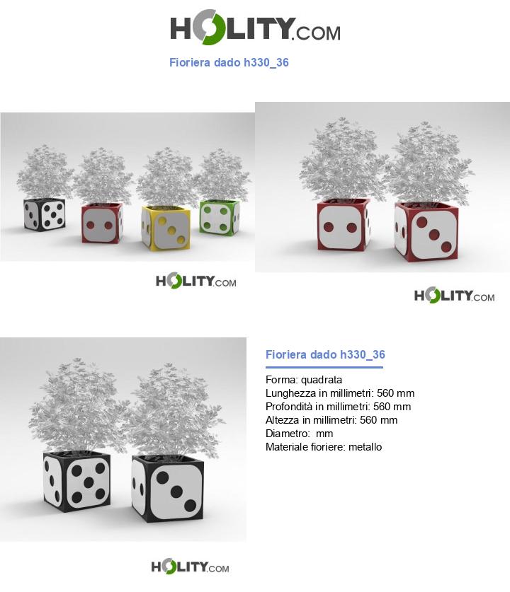 Fioriera dado h330_36