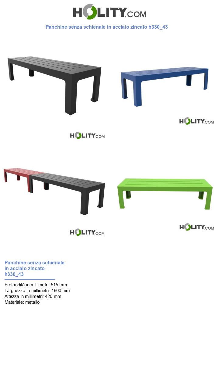 Panchine senza schienale in acciaio zincato h330_43