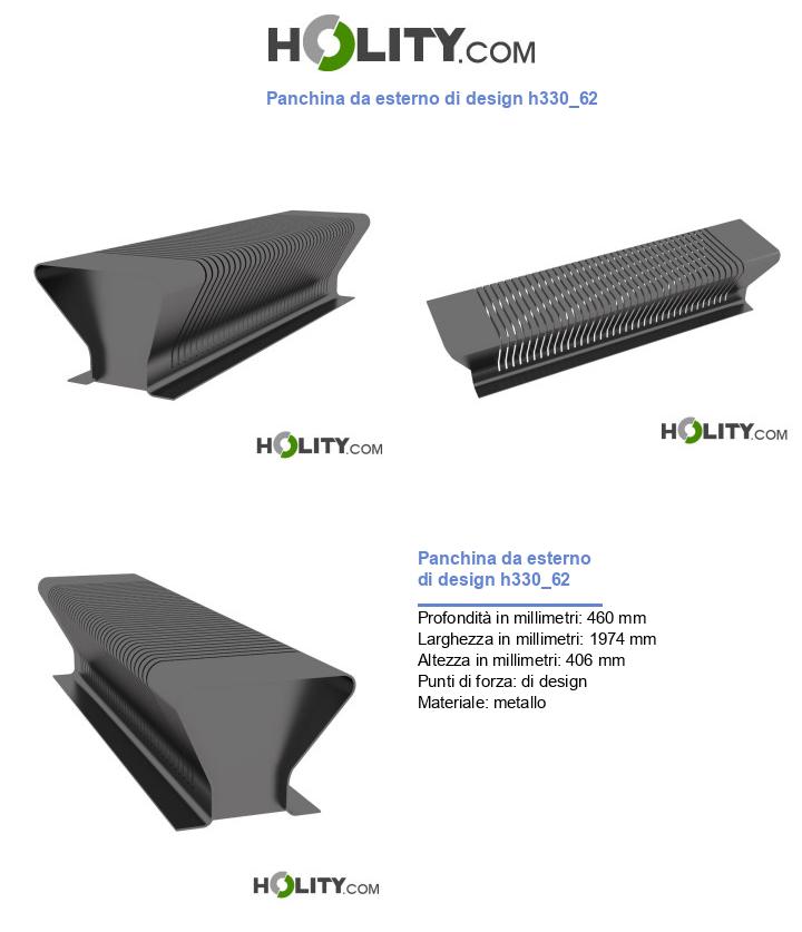 Panchina da esterno di design h330_62