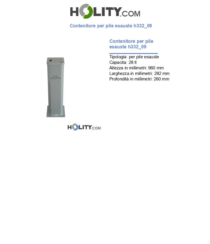 Contenitore per pile esauste h332_09